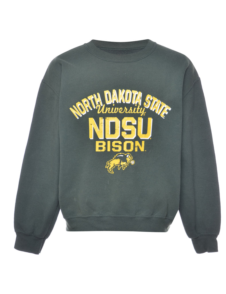 Dark Green North Dakota State Printed Sweatshirt - M