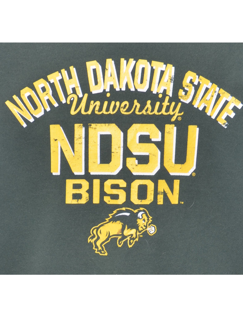 Dark Green North Dakota State Printed Sweatshirt - M