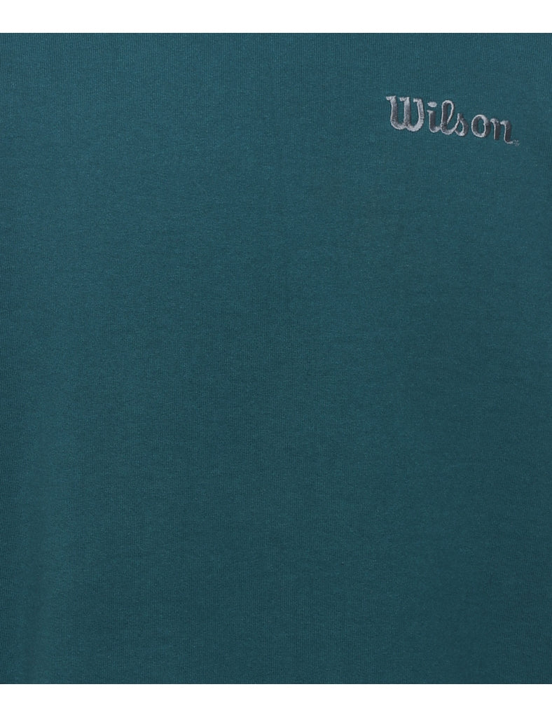 Dark Green Wilson Embroidered Sweatshirt - L