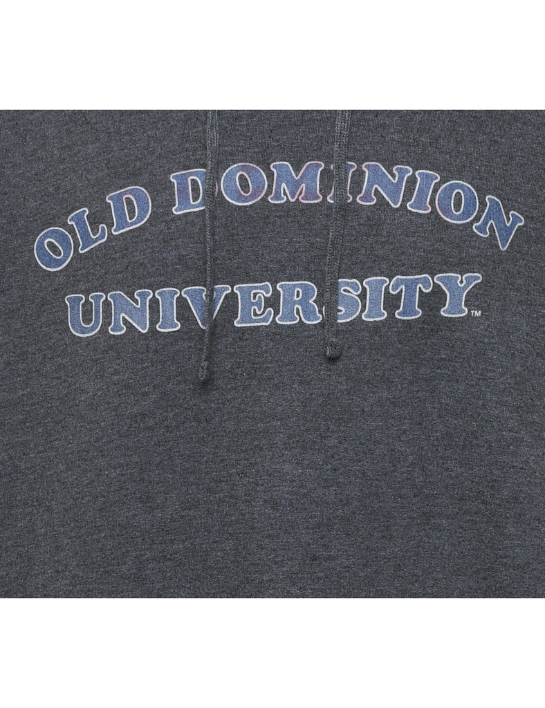 Dark Grey & Blue Old Dominion University Hoodie - L