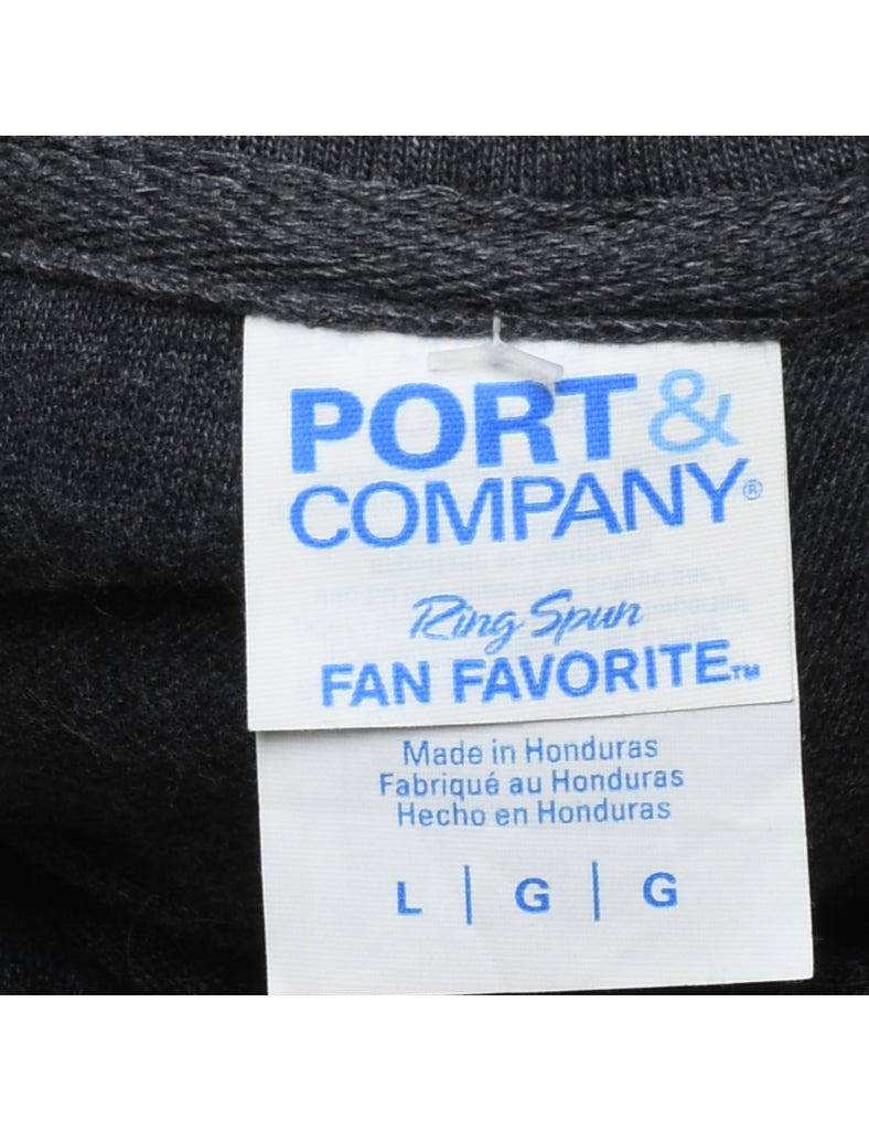 Dark Grey & Blue Old Dominion University Hoodie - L
