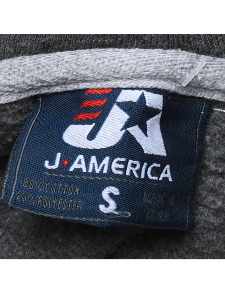Dark Grey Fitger's Duluth MN Lace-Up Detail Hoodie - S