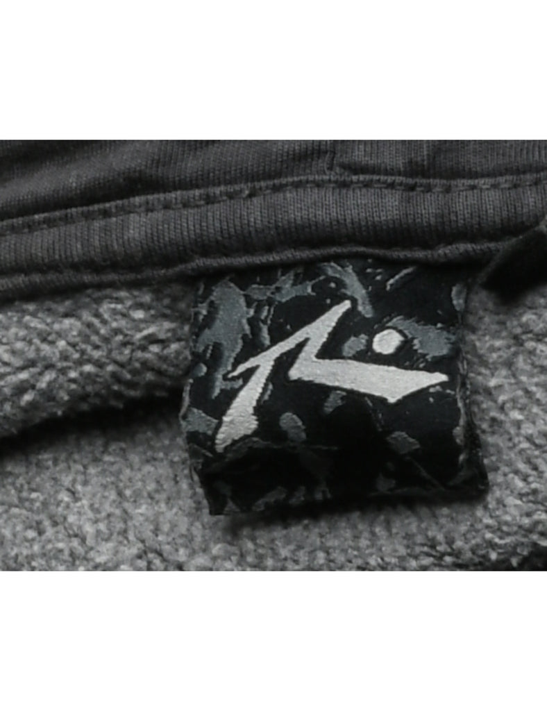 Dark Grey Hooded Sweatshirt - L