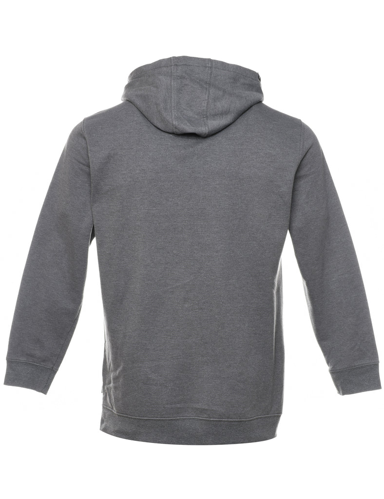 Dark Grey & Lime Green Quick Silver  Printed Hoodie - XL