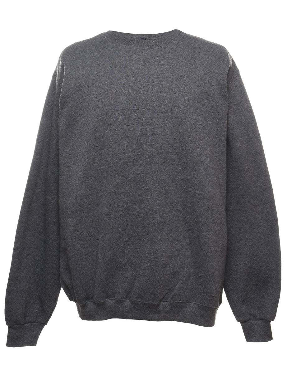 Plain dark grey sweatshirt sale