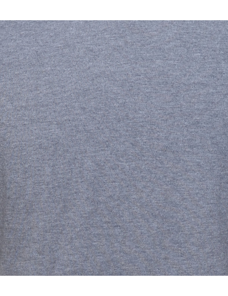 Dark Grey Plain T-shirt - L
