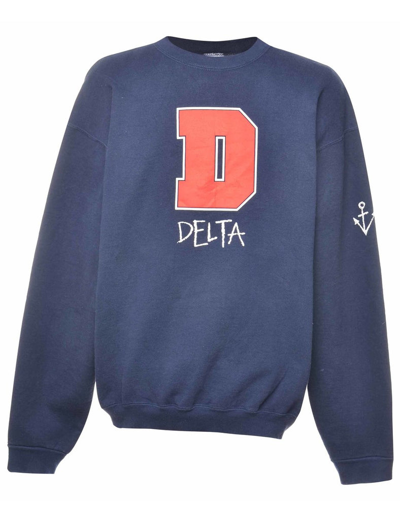 Delta Printed Sweatshirt - XL