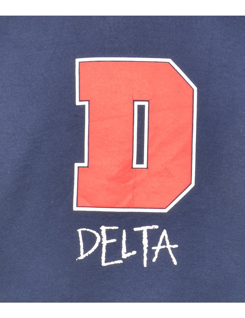 Delta Printed Sweatshirt - XL