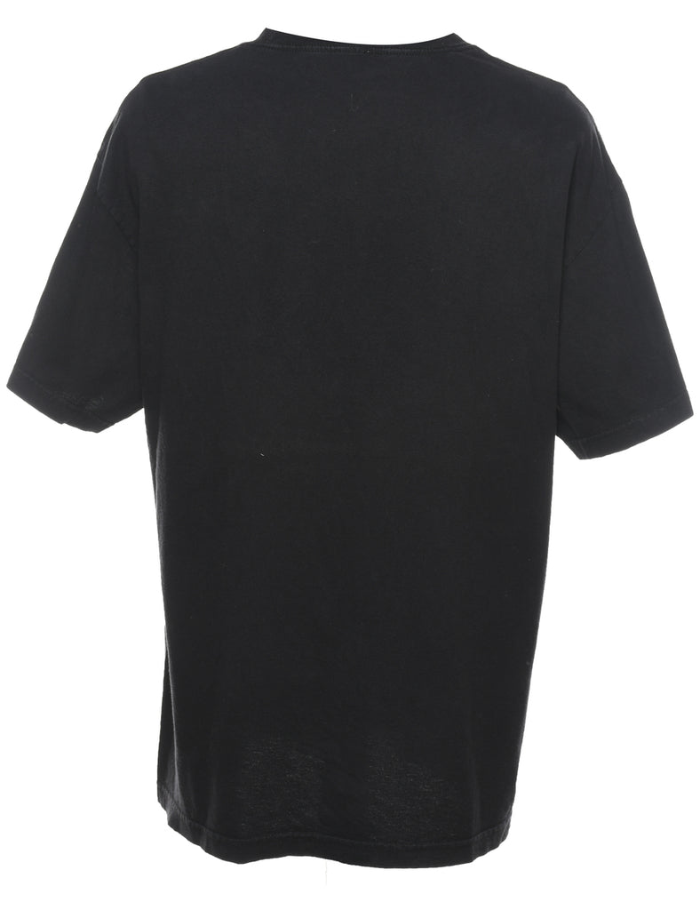 Diamond Printed Black & Red T-shirt - XL