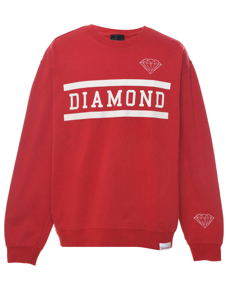 Diamond Printed Sweatshirt - L