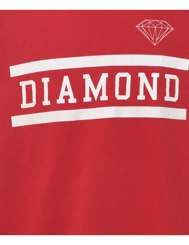 Diamond Printed Sweatshirt - L