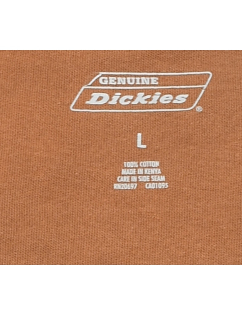 Dickies Plain Brown T-shirt - L