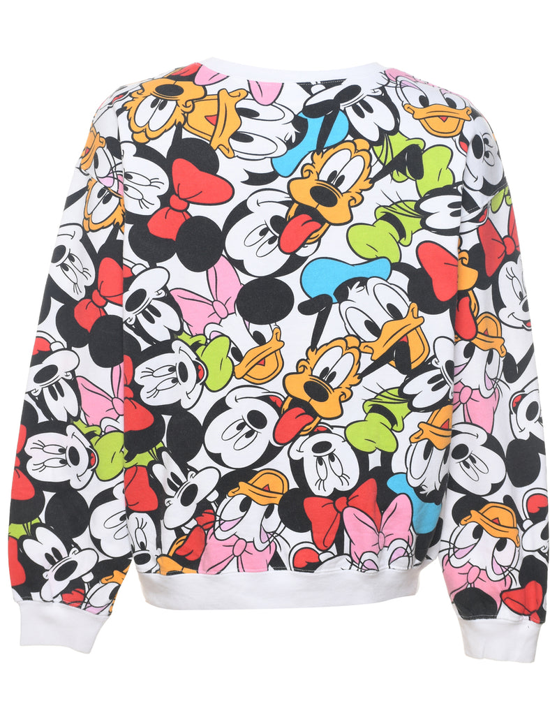 Disney 1990s Multi-Colour Cartoon Sweatshirt - M