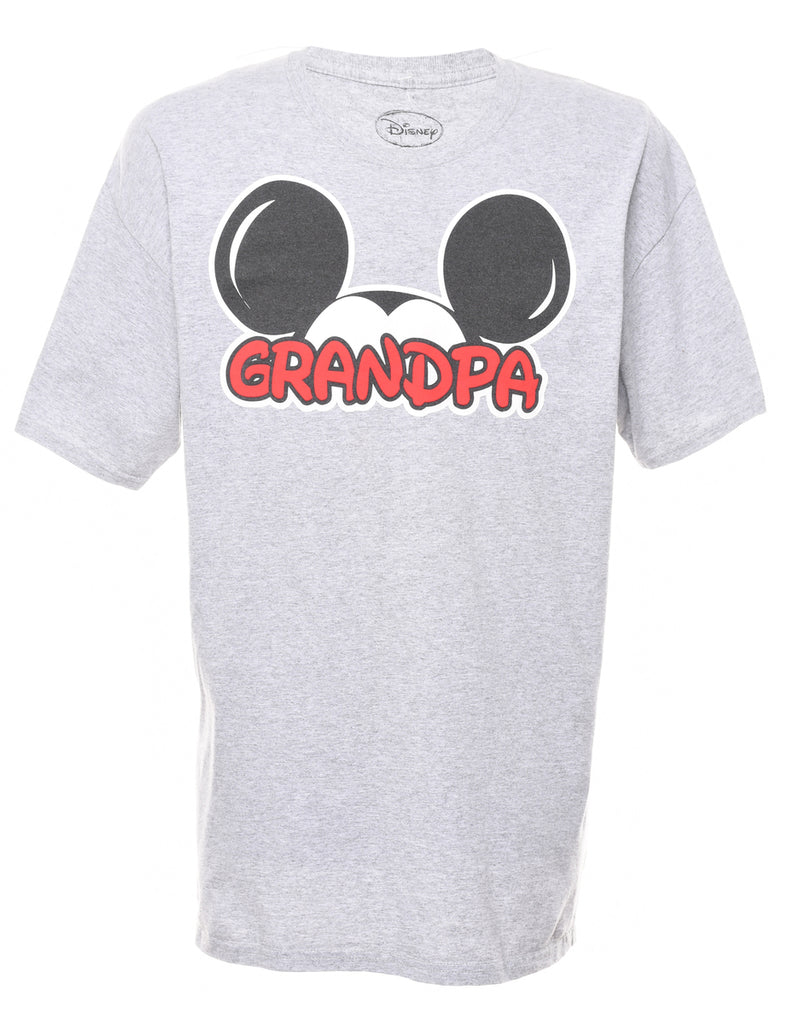 Disney Cartoon Grey T-shirt - XL