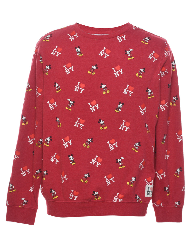 Disney Mickey Mouse Cartoon Sweatshirt - XL
