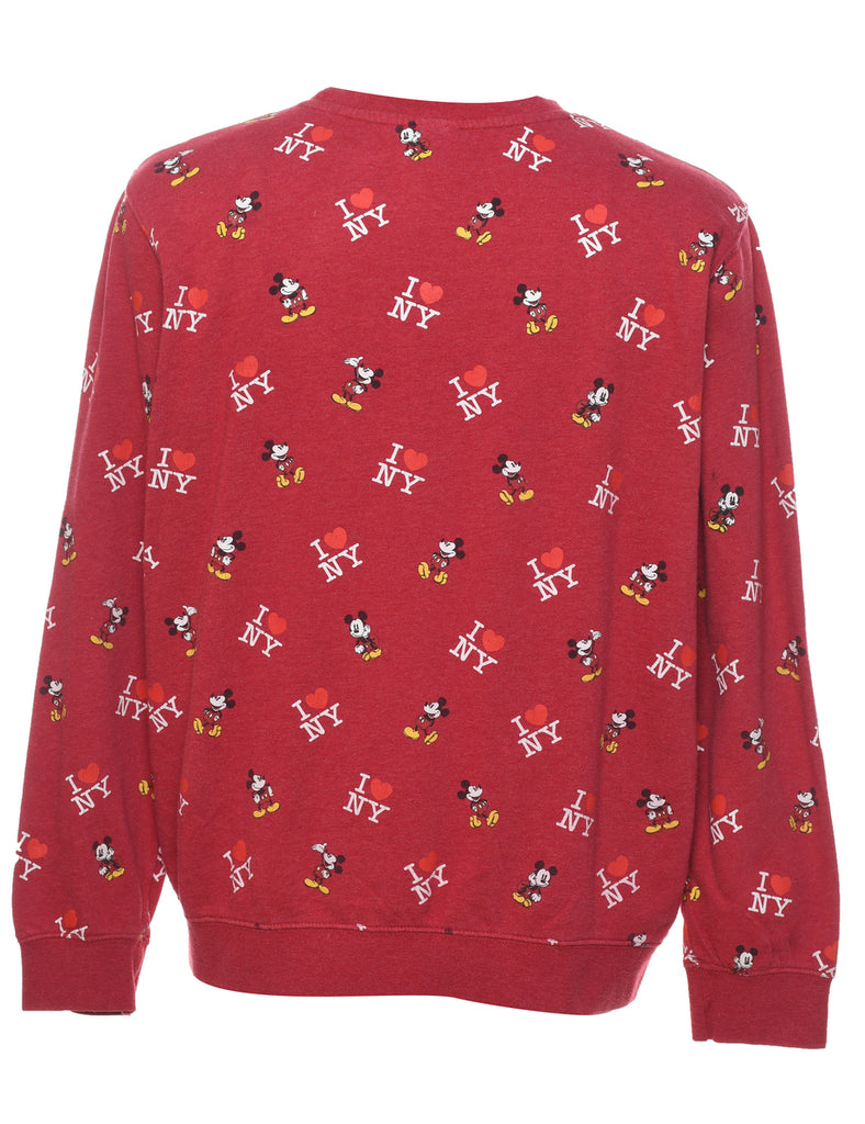 Disney Mickey Mouse Cartoon Sweatshirt - XL