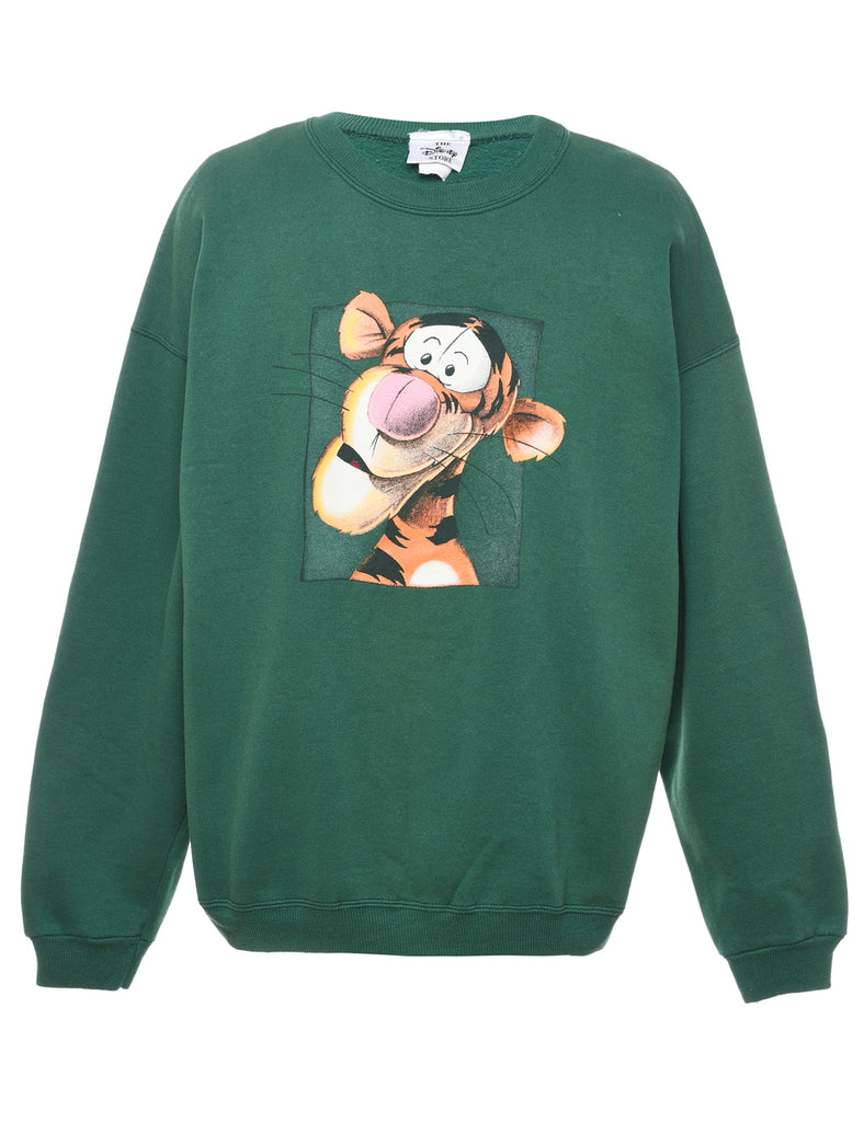 Disney Round Neck Tigger Sweatshirt - L