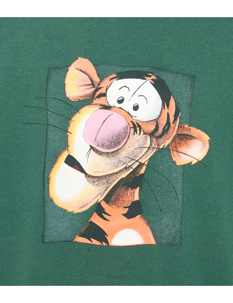 Disney Round Neck Tigger Sweatshirt - L