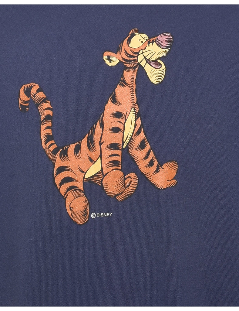 Disney Tiger Cartoon Sweatshirt - L