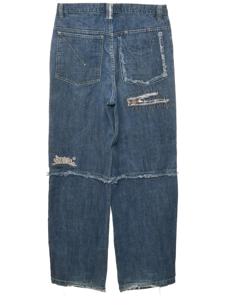 Distressed Tapered Jeans - W34 L31
