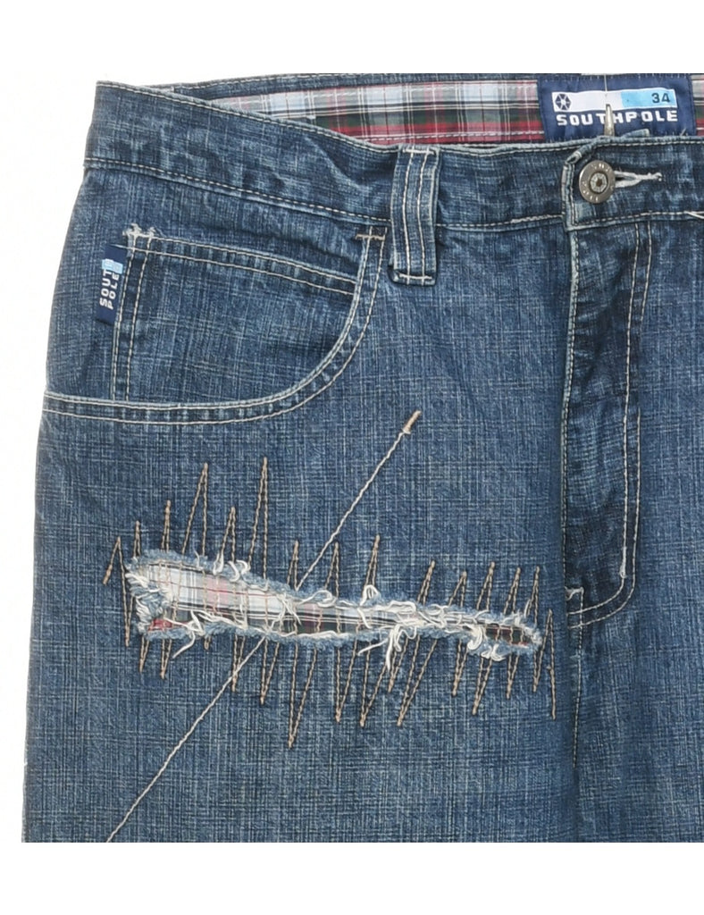 Distressed Tapered Jeans - W34 L31