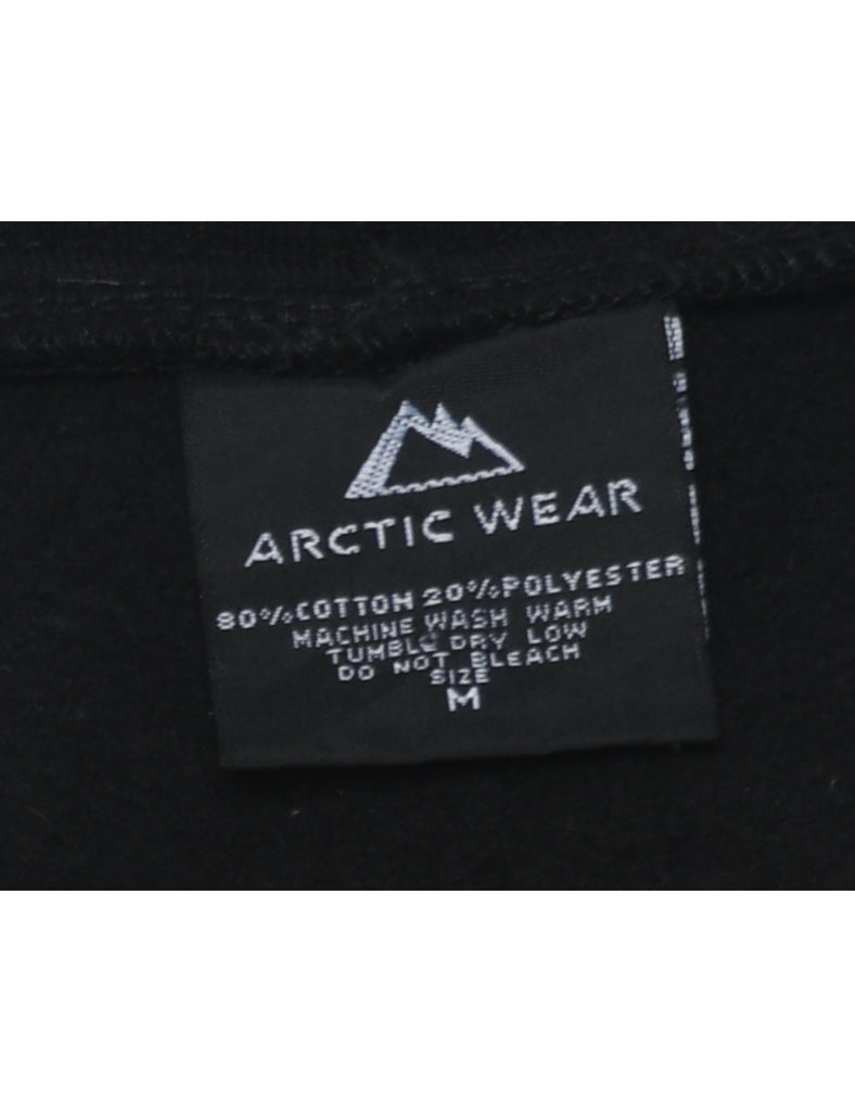 Don Shaw Black Embroidered Track Top - M
