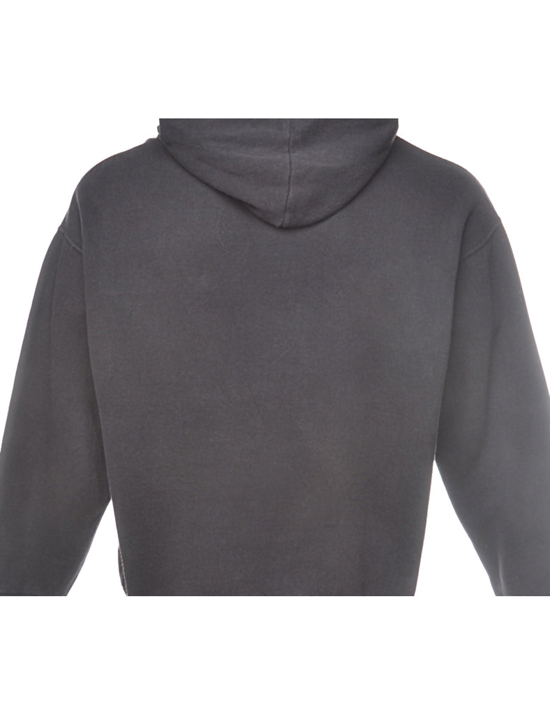 Dorney Parx Black Printed Hooded Sweatshirt - M