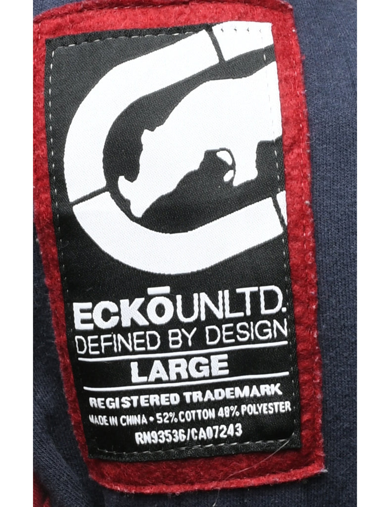 ECKO Unltd Navy Hoodie - L