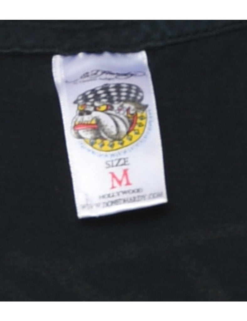 Ed Hardy Printed Multi-Colour Y2K T-shirt - M