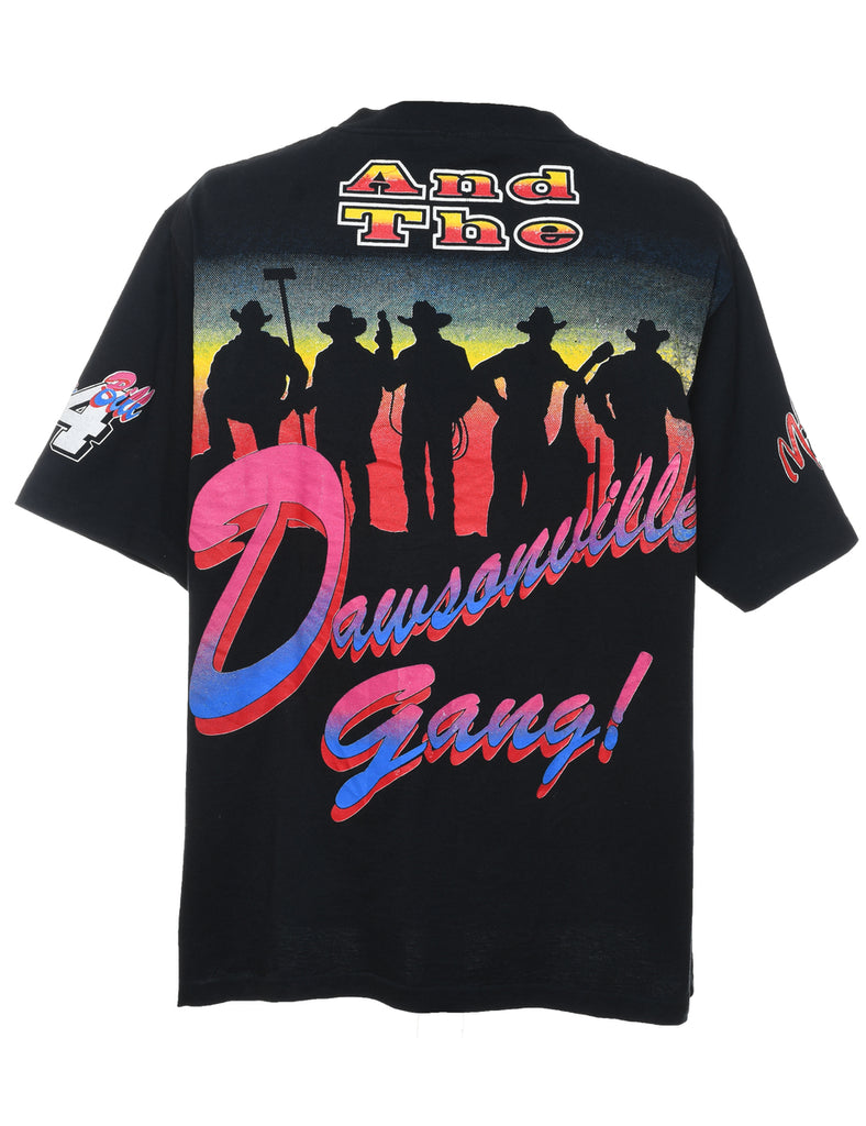 Elliott Multi-Colour Racing Design Printed T-shirt - XXL