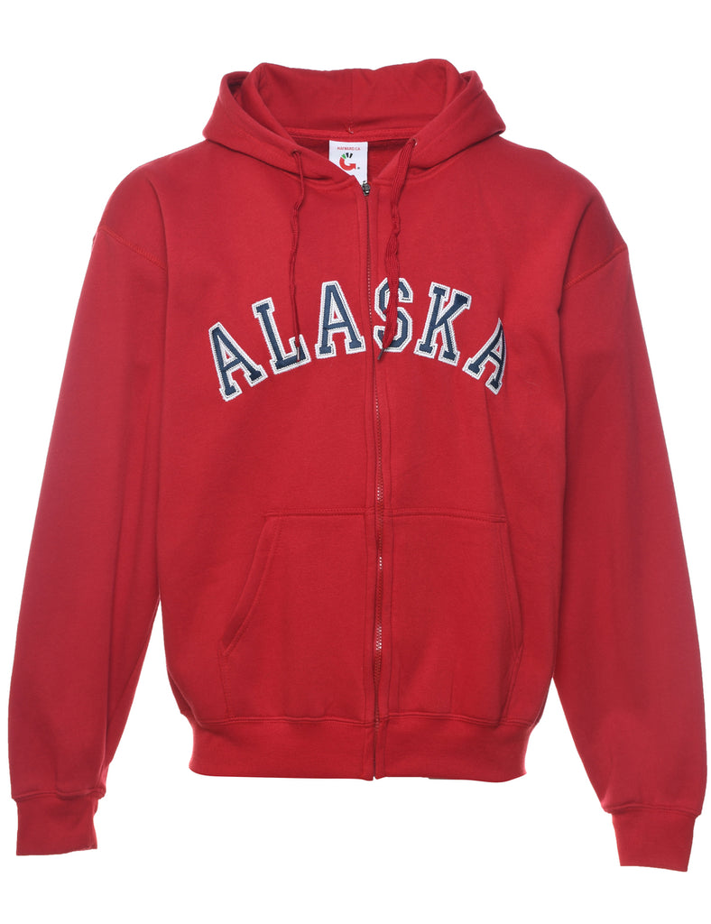 Embroidered Alaska Embroidered Sweatshirt - XL