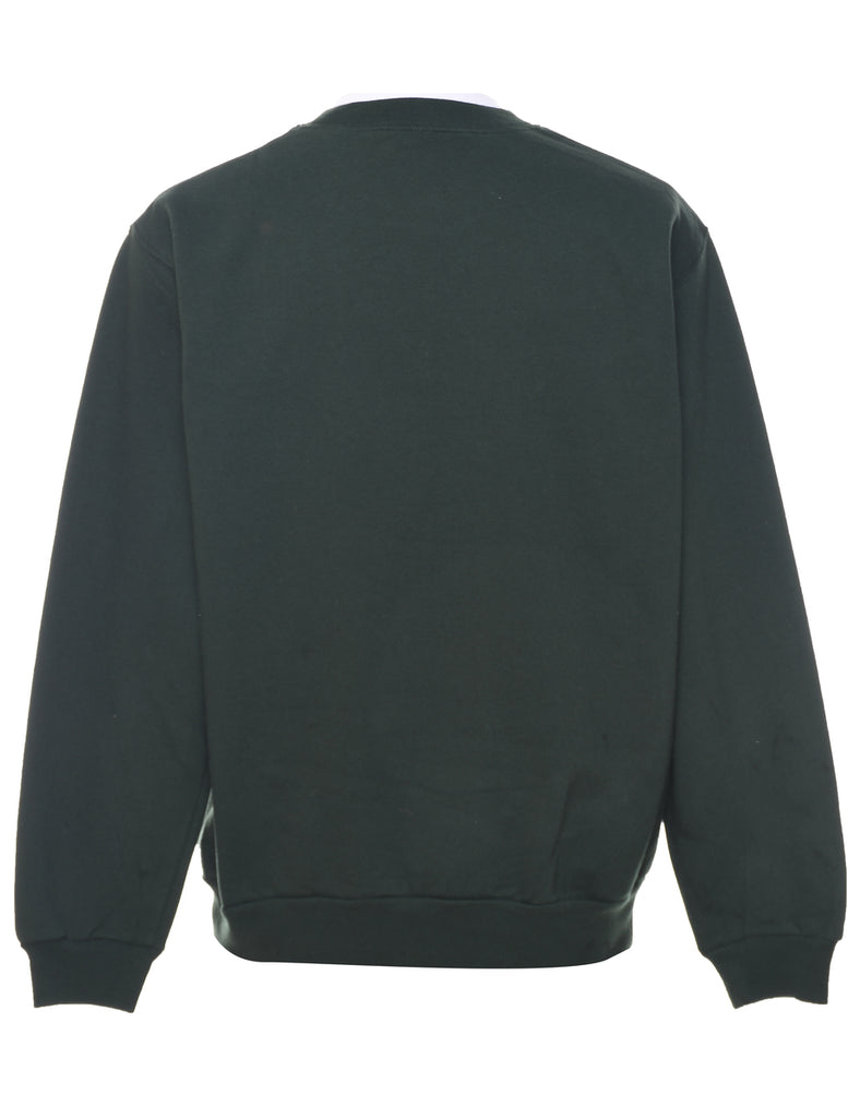 Embroidered Animal Sweatshirt - L