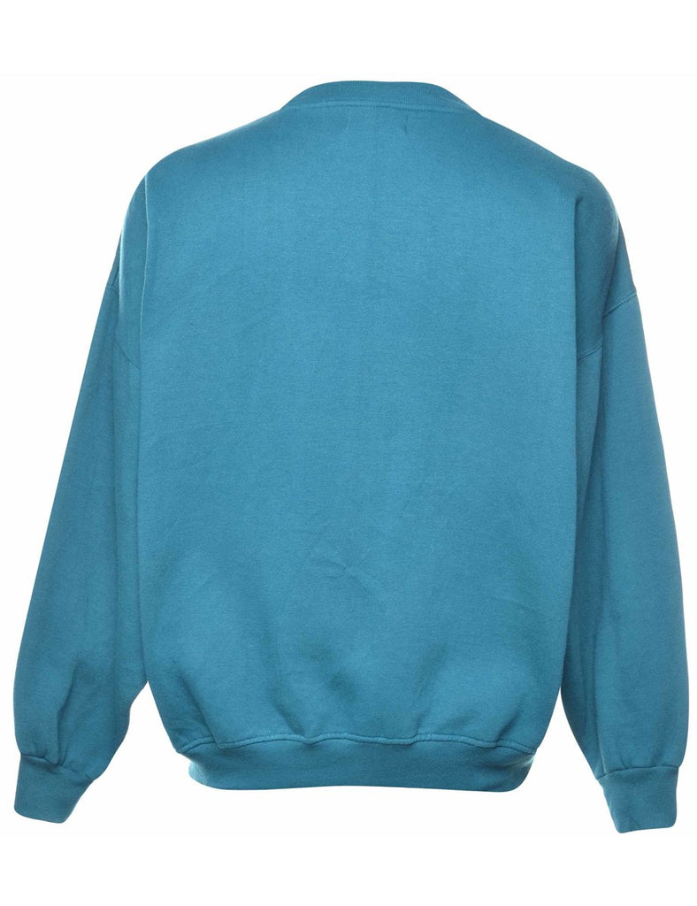 Embroidered Lake Of The World Printed Sweatshirt - XL
