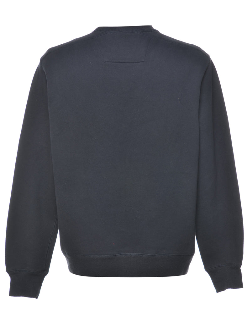 Embroidered Plain Sweatshirt - M