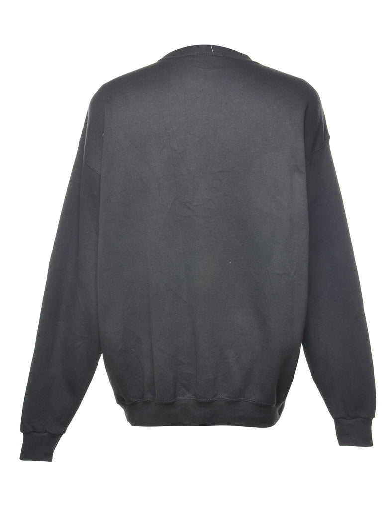 Extra Long Printed Sweatshirt - XL