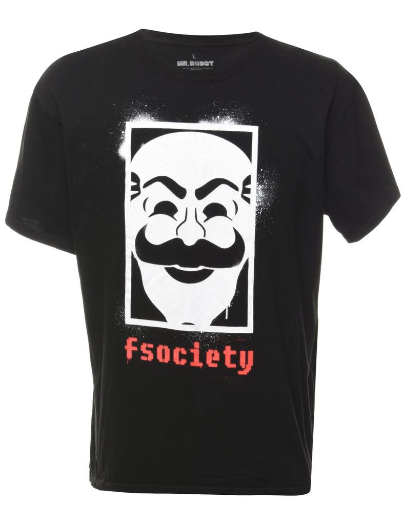 F Society Printed T-shirt - L