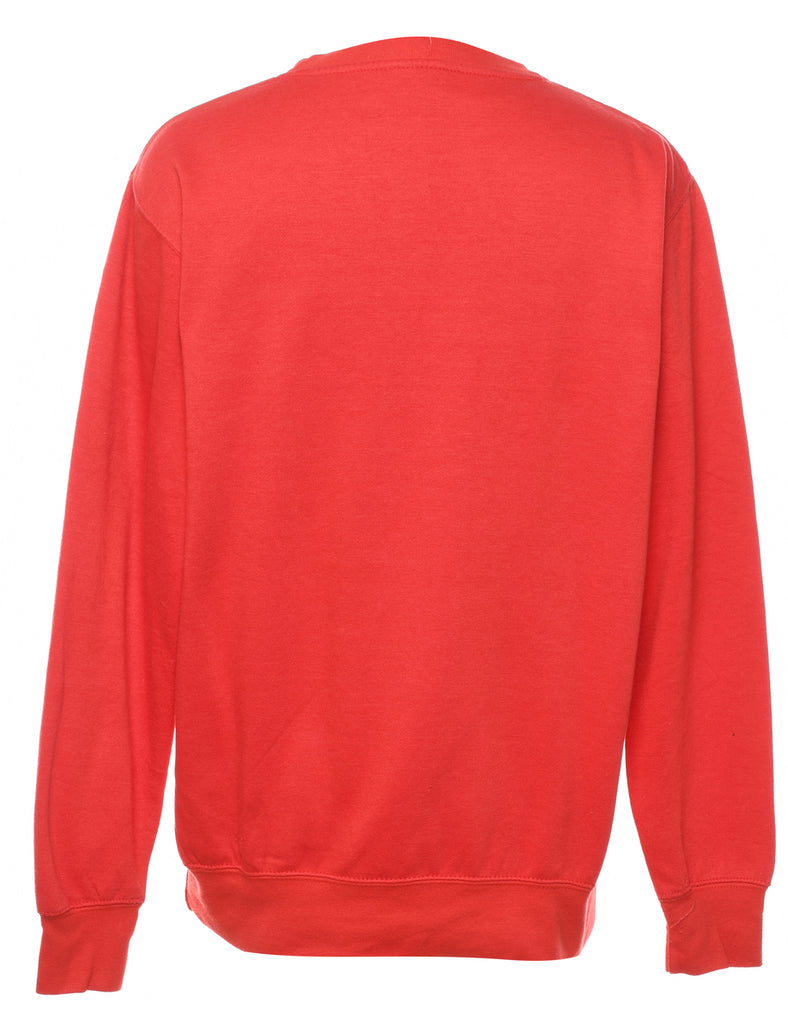 Fairfield University Red Round Neck Sweatshirt - S