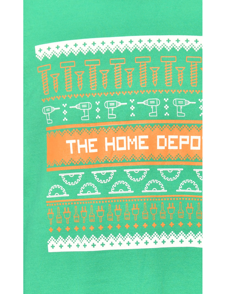 Festive Season Green Christmas Jumper - XL