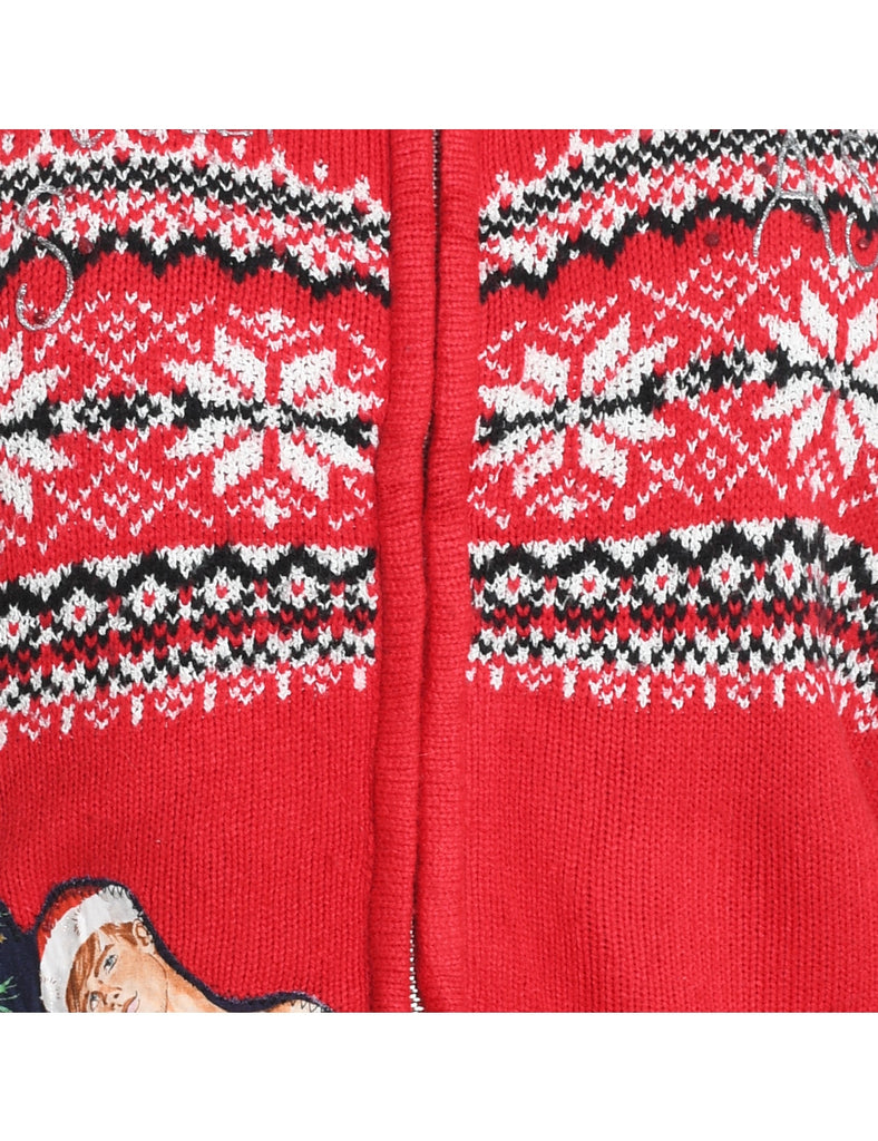 Festive Season Nordic Cardigan - M