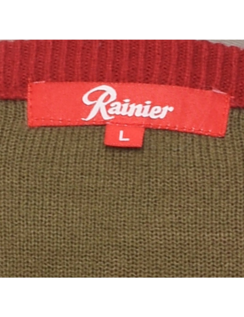 Festive Season Rainier Beer Christmas Jumper - L