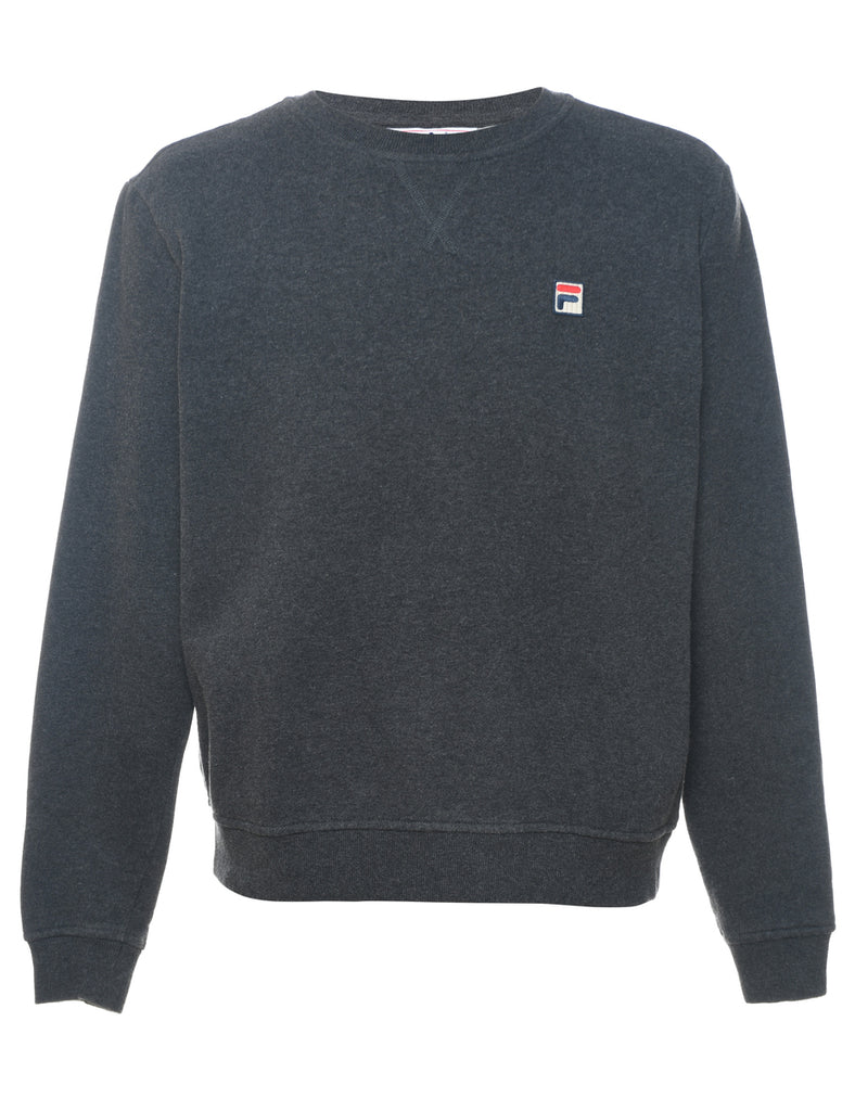 Fila Plain Grey Classic Sweatshirt - L