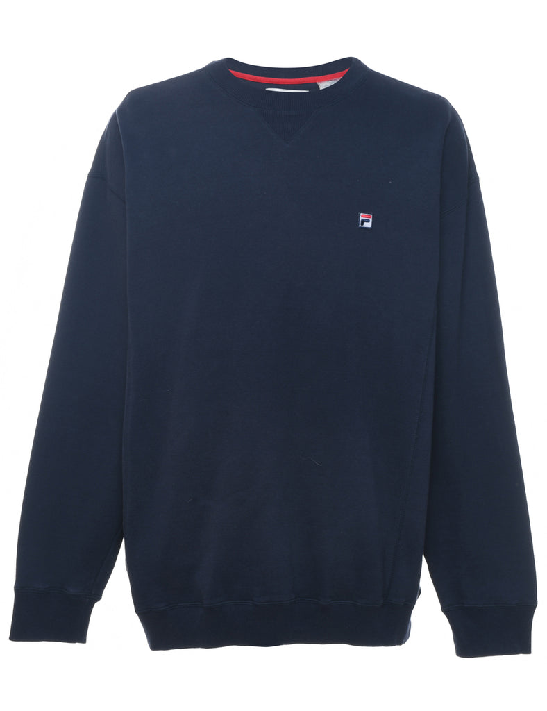 Fila Plain Navy Classic Sweatshirt - XL
