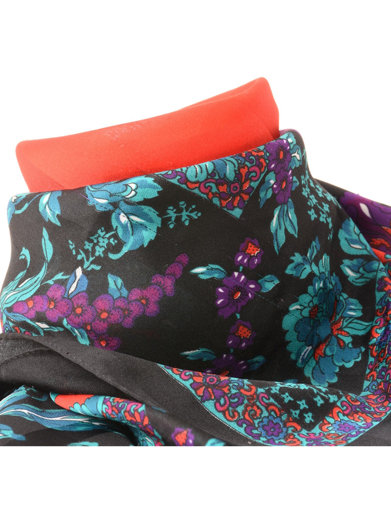 Floral Print Head Scarf - M