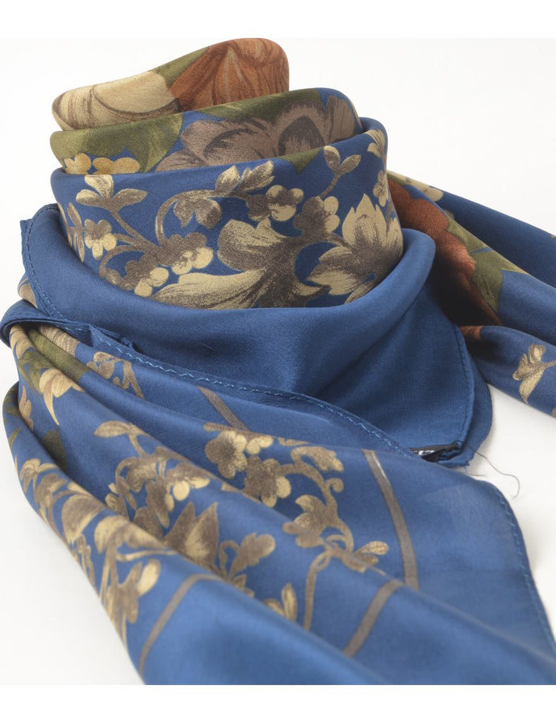 Floral Print Head Scarf - L