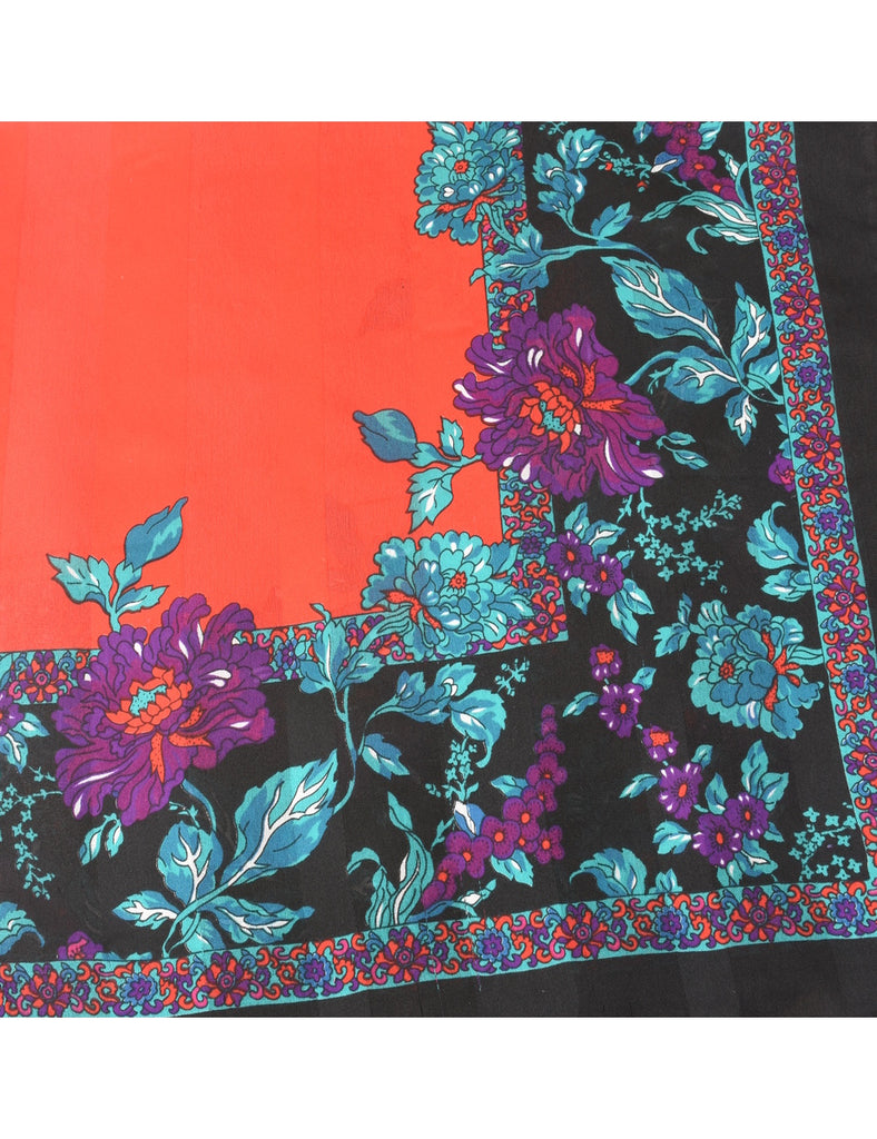 Floral Print Head Scarf - M