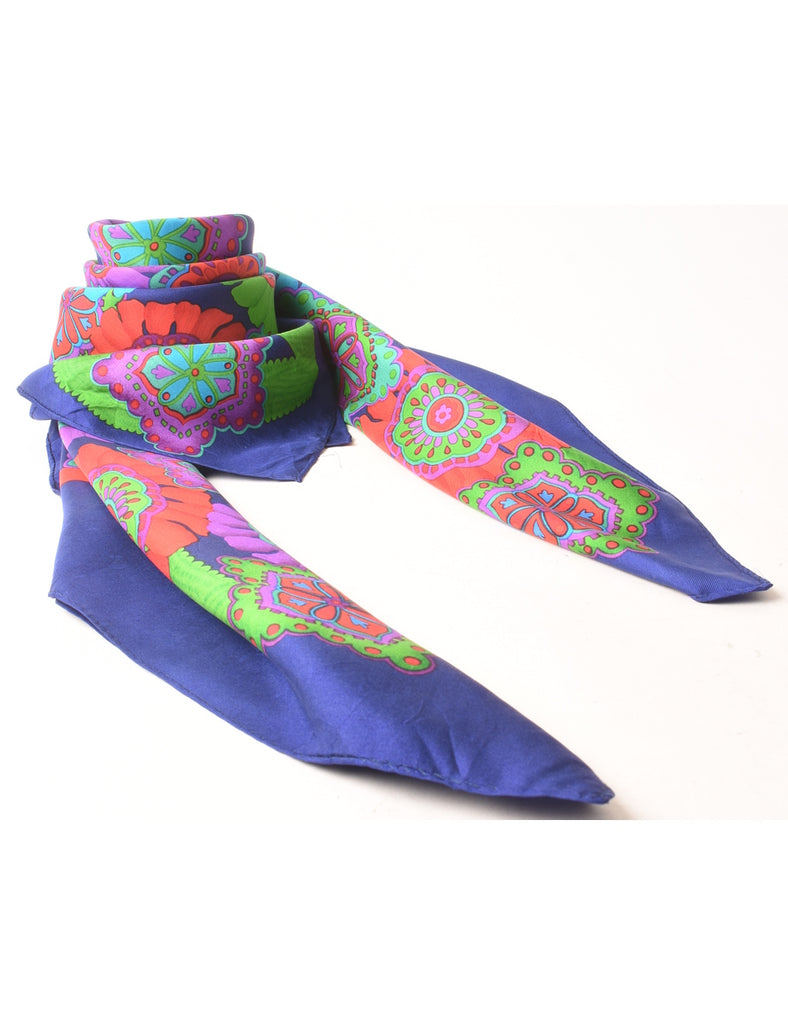 Floral Print Scarf - L