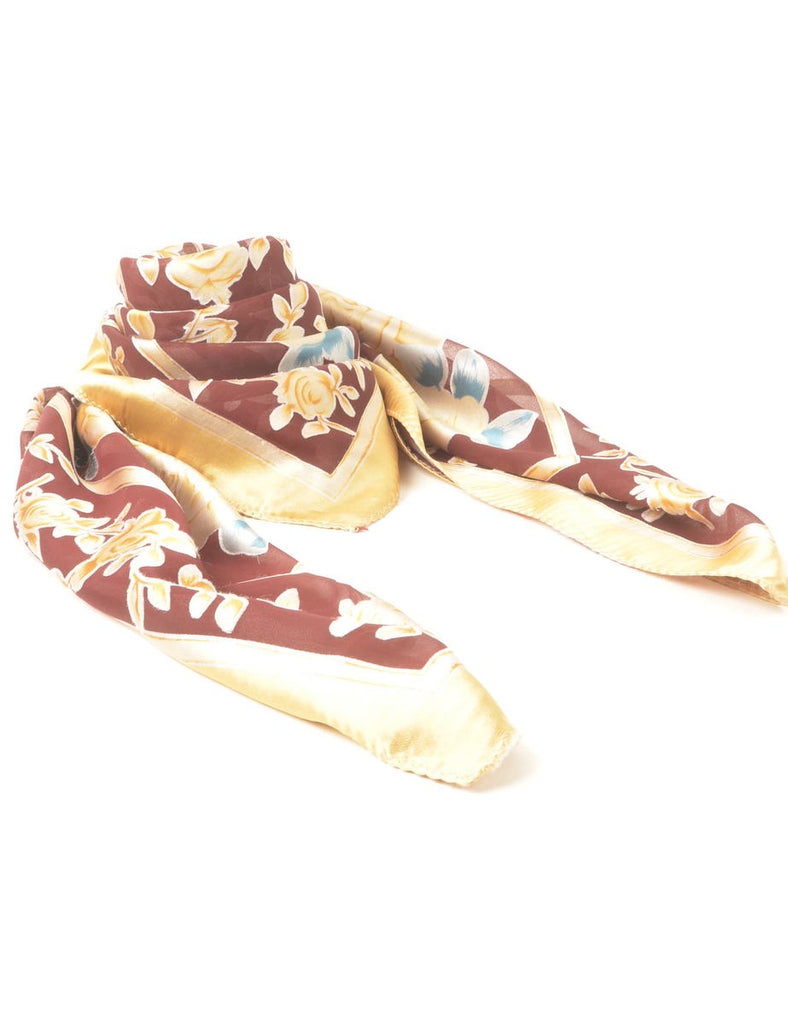 Floral Print Scarf - M