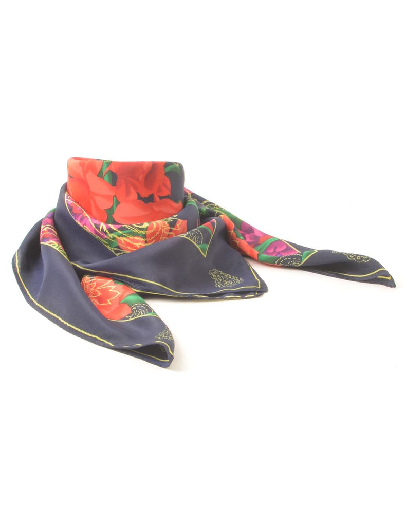 Floral Print Scarf - L
