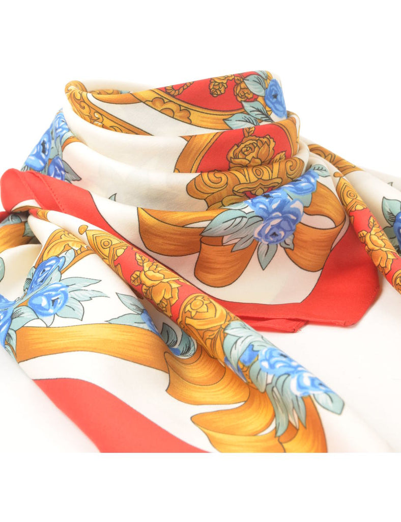 Floral Print Scarf - M