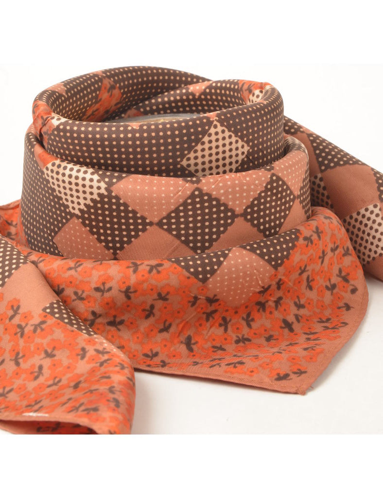 Floral Print Scarf - M